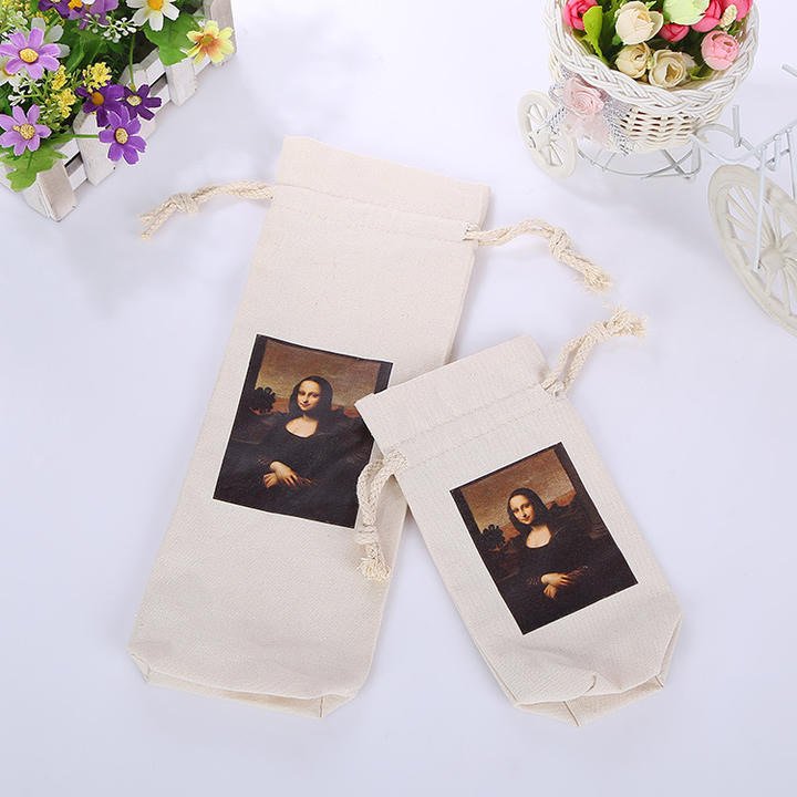 Cotton Canvas Drawstring Backpack