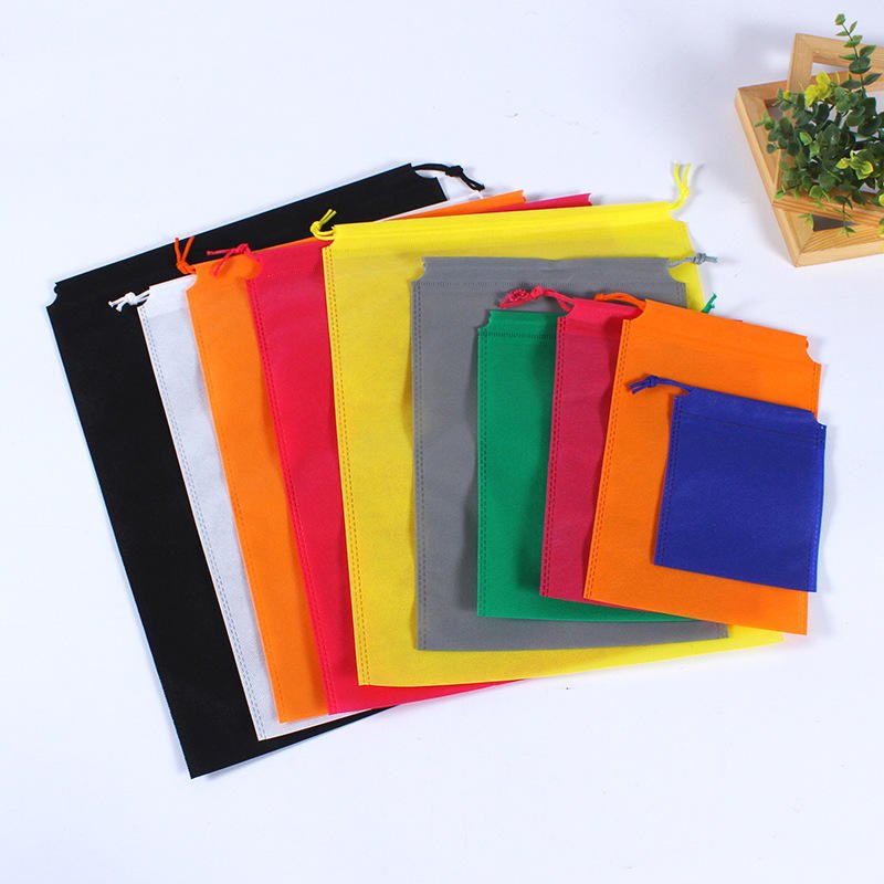 Non-woven drawstring bags in 8 sizes and multiple colours