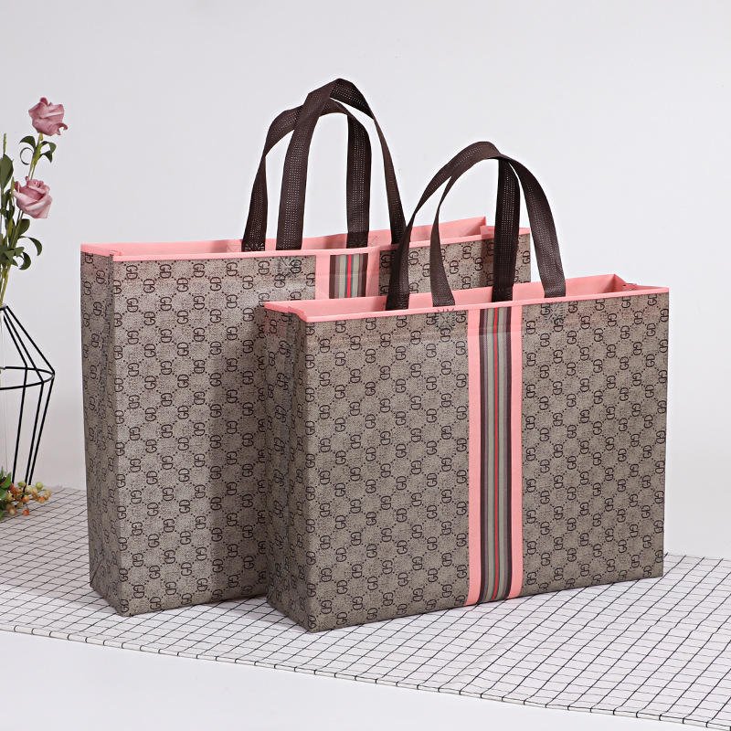 Non-Woven Laminated Tote Bag – Custom-Print Reusable OEM - front view