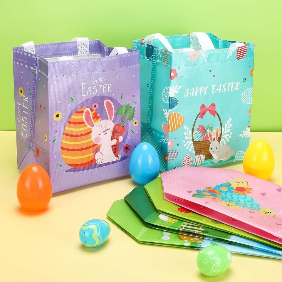 Cartoon Print Non-Woven Gift Bag – Custom-Print Reusable OEM - front view