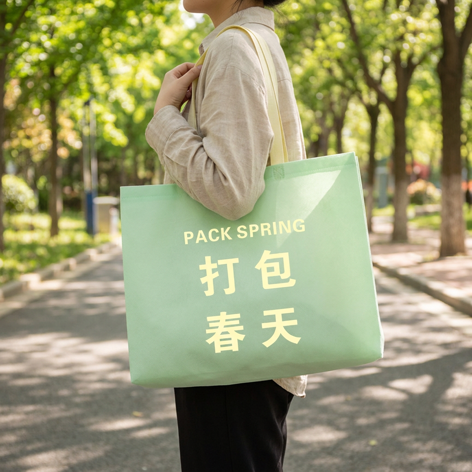 Non-Woven Gift Bag – Custom-Print Reusable OEM - front view